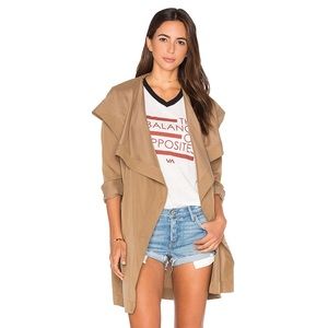 RVCA “Drape me a River” Light Trench Coat Jacket